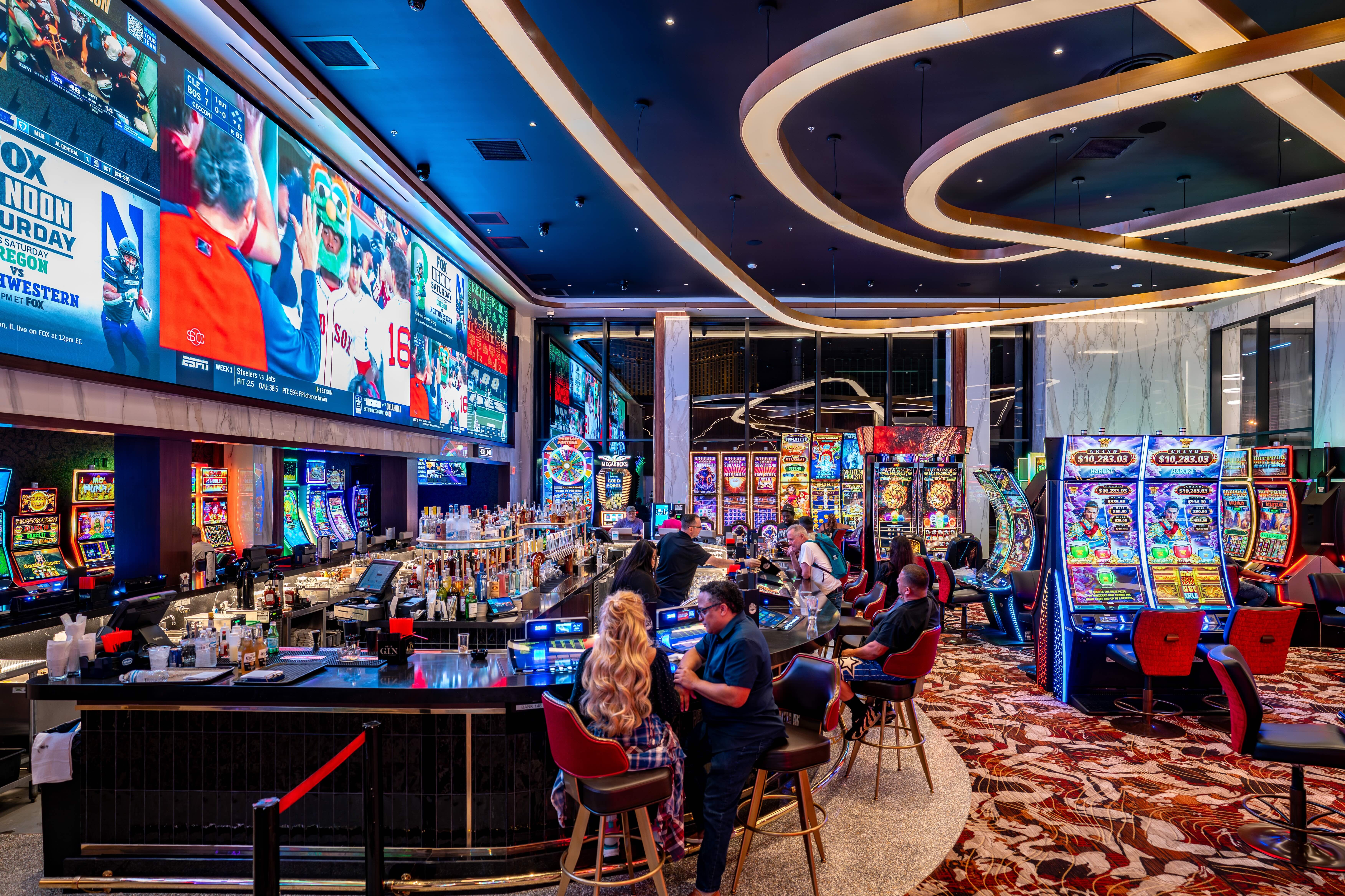 An emotional lounge and casino on site
